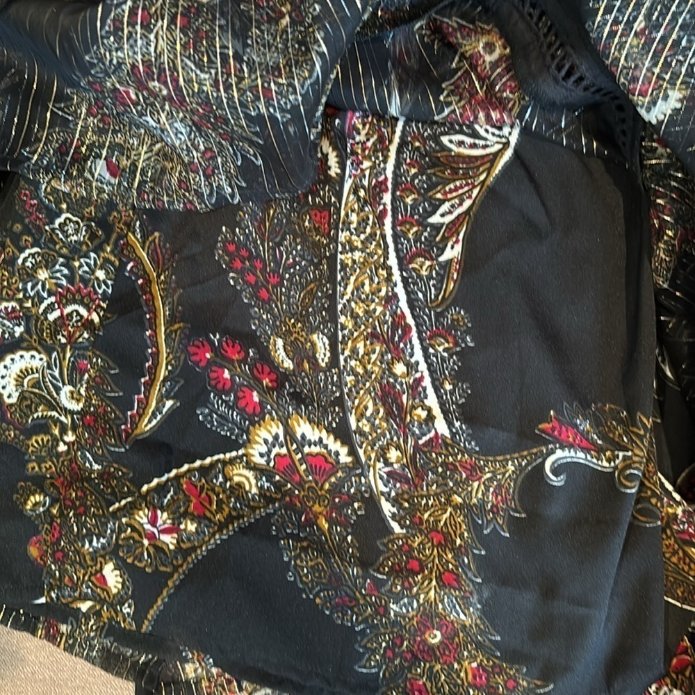 River island black and gold summer dress in size 10 - Picture 7 of 14
